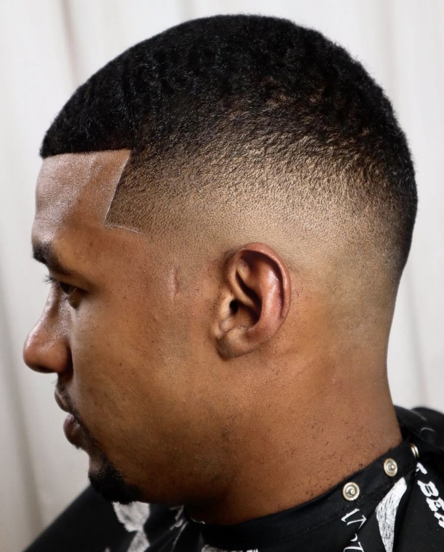 Fresh buzz fade with a sharp lineup at fyf North